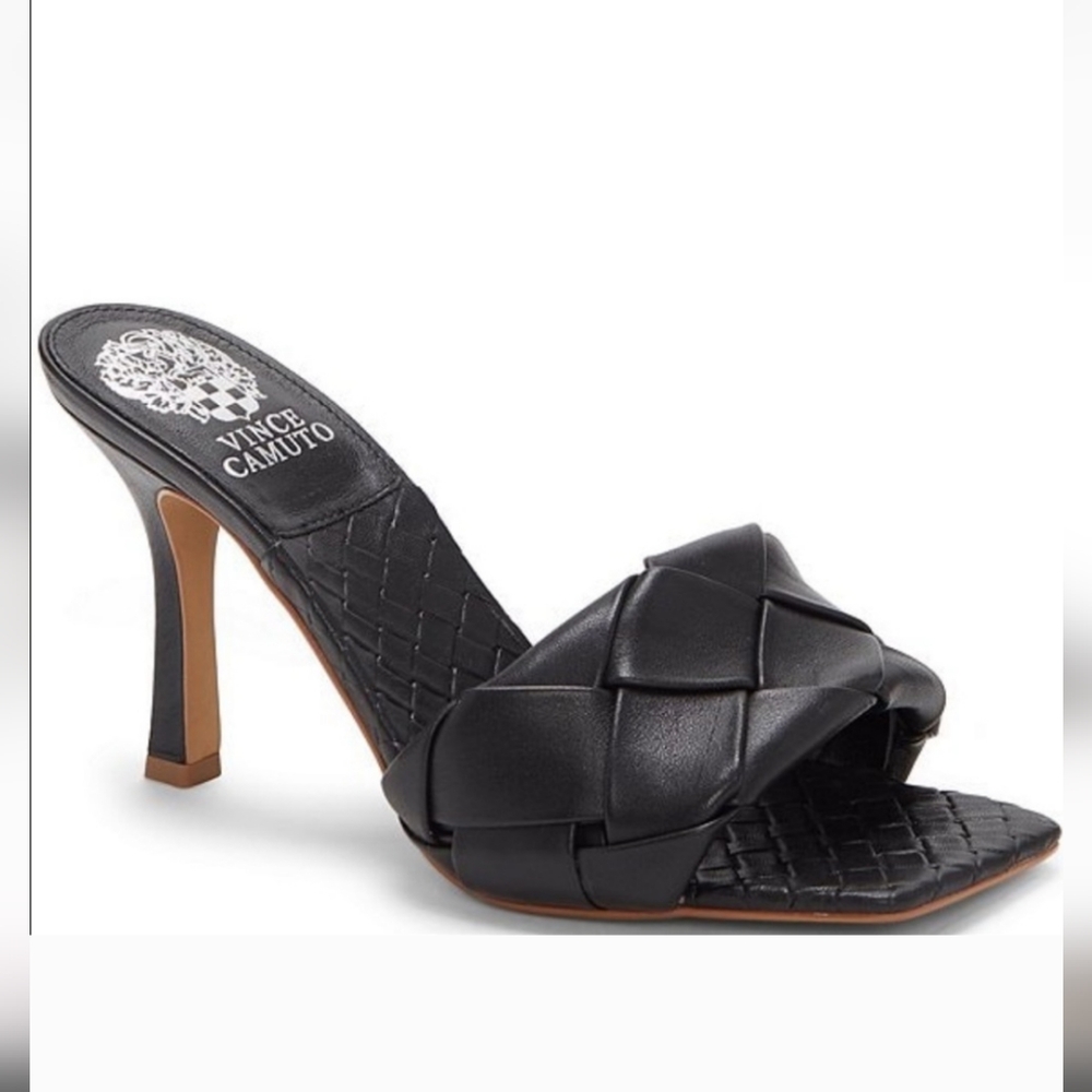 Vince Camuto Black Woven Heels